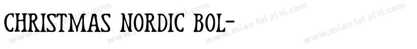 christmas nordic bol字体转换